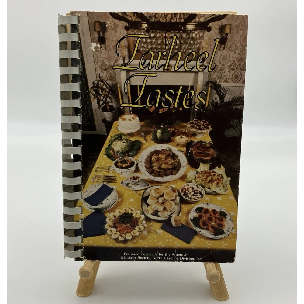 Vtg 1981 Tarheel Tastes North Carolina American Cancer Society Cookbook Recipes